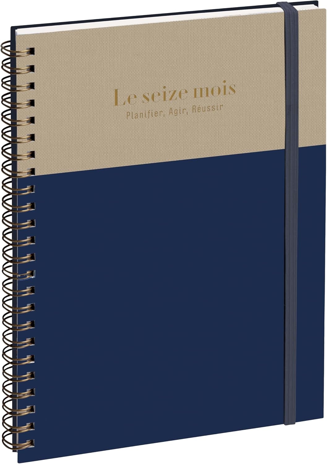 EXACOMPTA Agenda Semainier Bureau SAD 29S Gustave Marine/grège 21x29,7cm