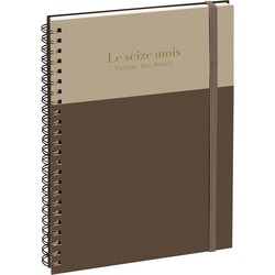 EXACOMPTA Agenda Semainier Bureau SAD 20S Gustave Marron/grège 15x21cm