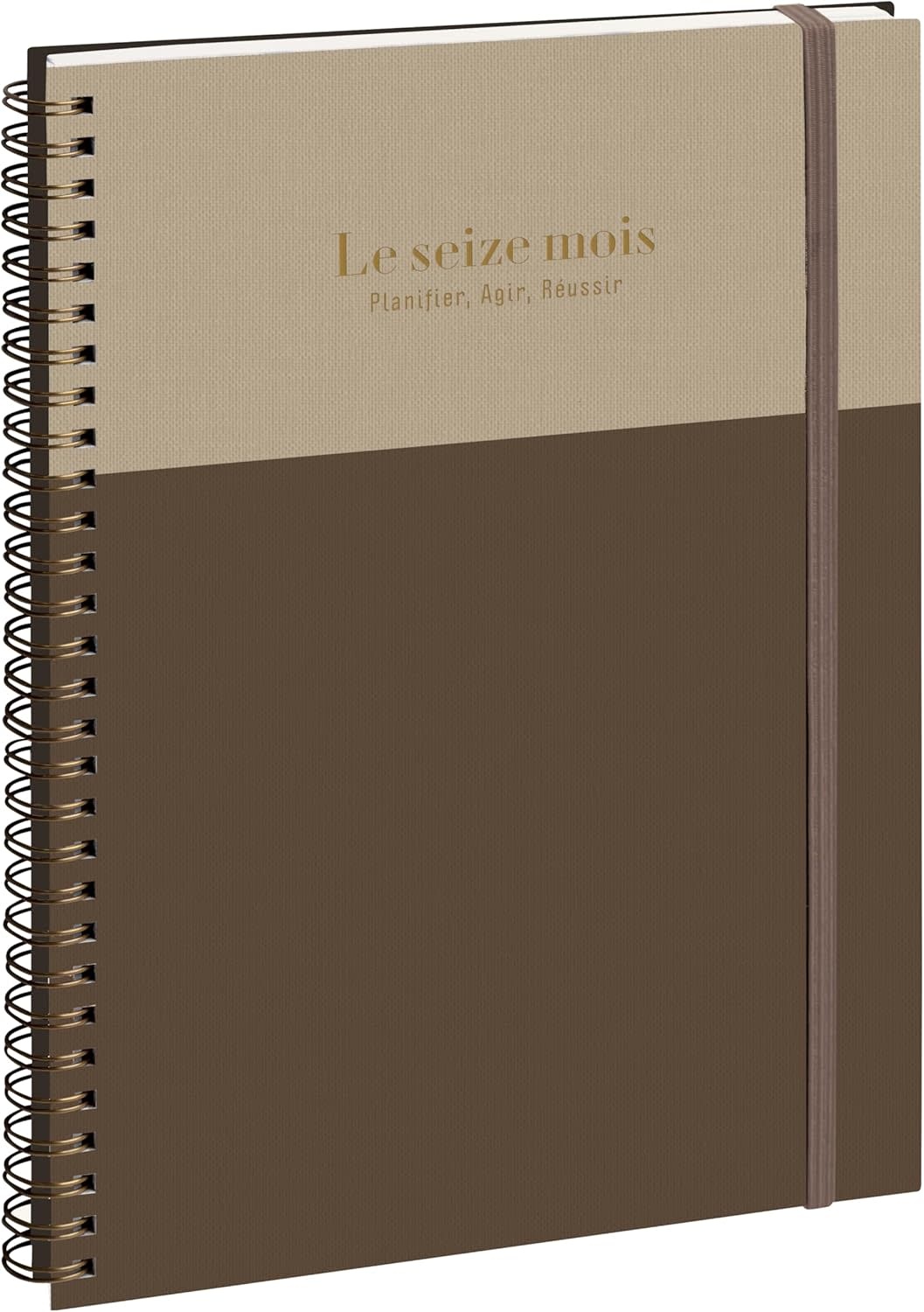 EXACOMPTA Agenda Semainier Bureau SAD 29S Gustave Marron/grège 21x29,7cm