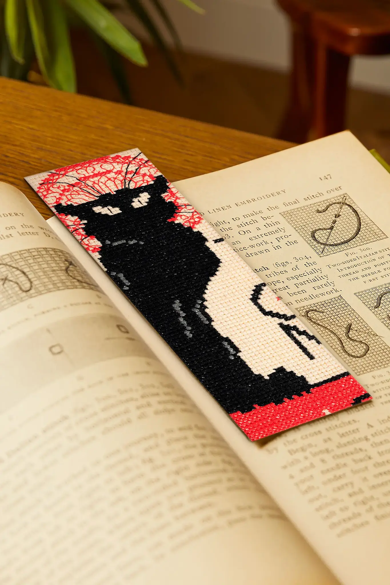 DMC Kits Point X Marque Pages - Chat Noir - Théophile-Alexandre Steinlen