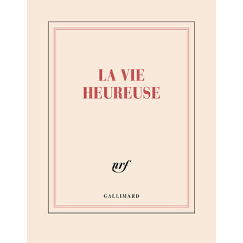 GALLIMARD Carnet Carré La Vie Heureuse