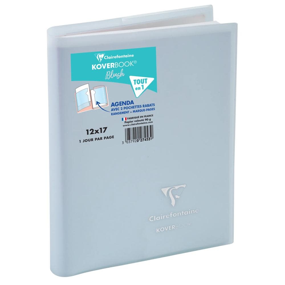 EXACOMPTA Agenda Journalier Forum Koverbook Blush Pastel 12x17cm couleurs aléatoires