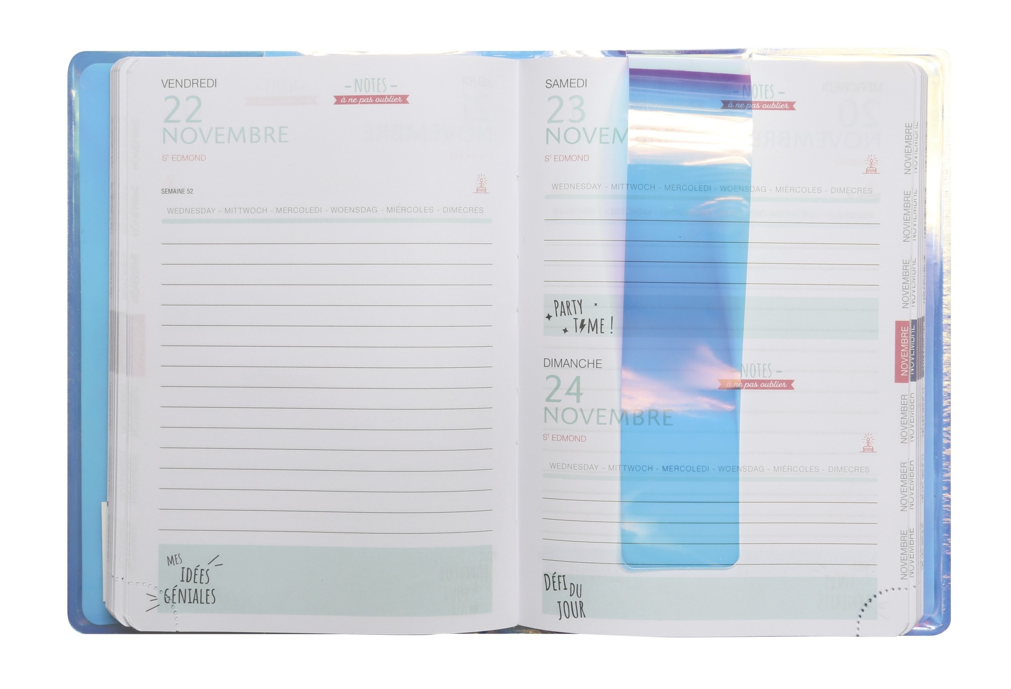 EXACOMPTA Agenda Journalier Forum Color Iris 12x17cm