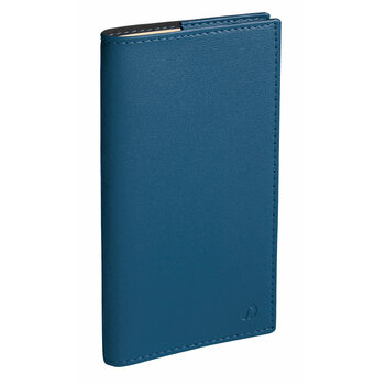 QUO VADIS Agenda Italsept S Rep Fr Soho Bleu Acier 8,8x17cm