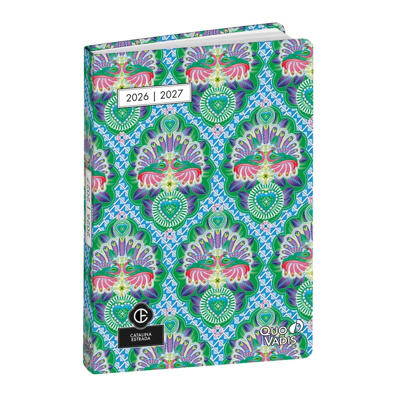 QUO VADIS Agenda Journalier Eurotextagenda ML C.Estrada Paon 12x17cm