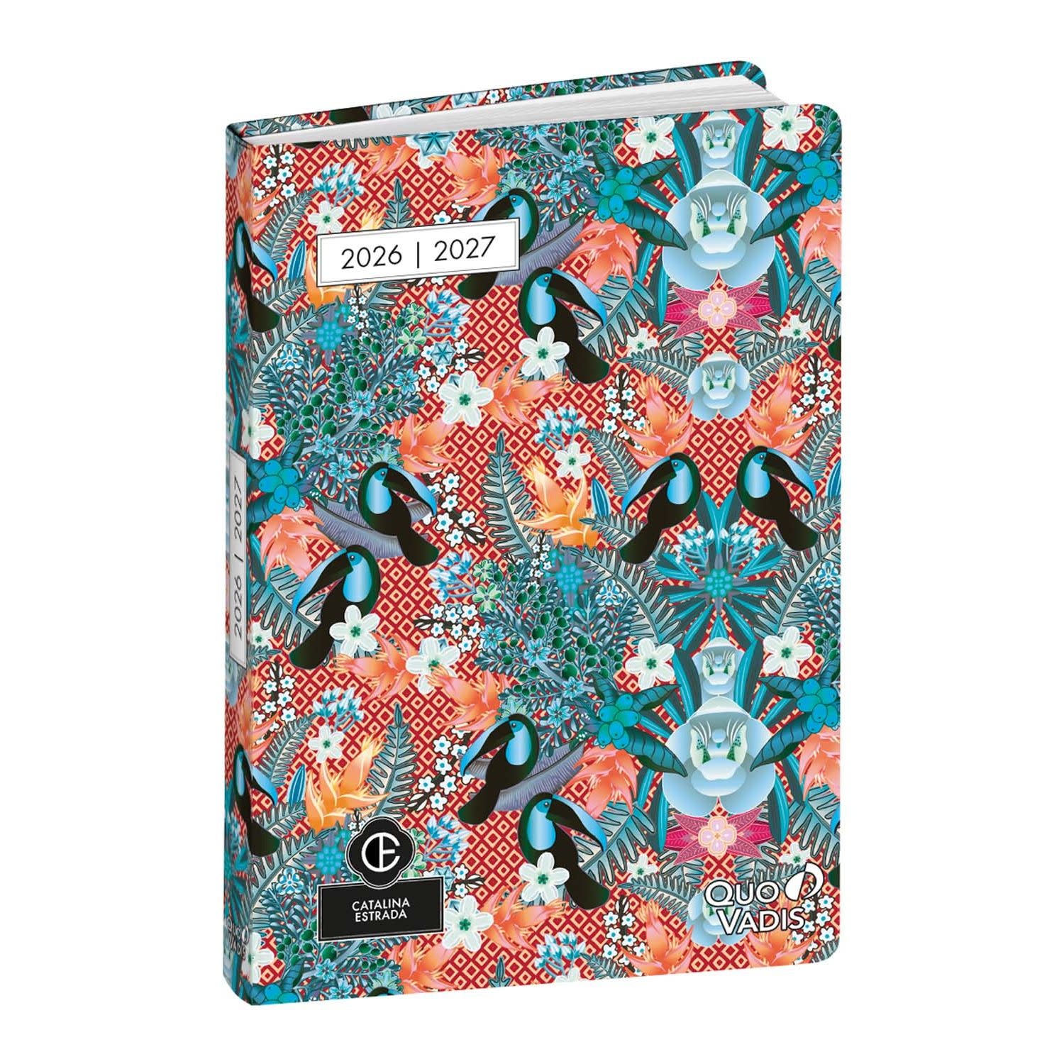 QUO VADIS Agenda journalier Eurotexagenda ML C.Estrada Toucan 12x17cm
