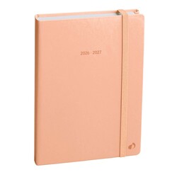 QUO VADIS Agenda Journalier Eurotextagenda ML Pastel Pêche CR élast 12x17cm