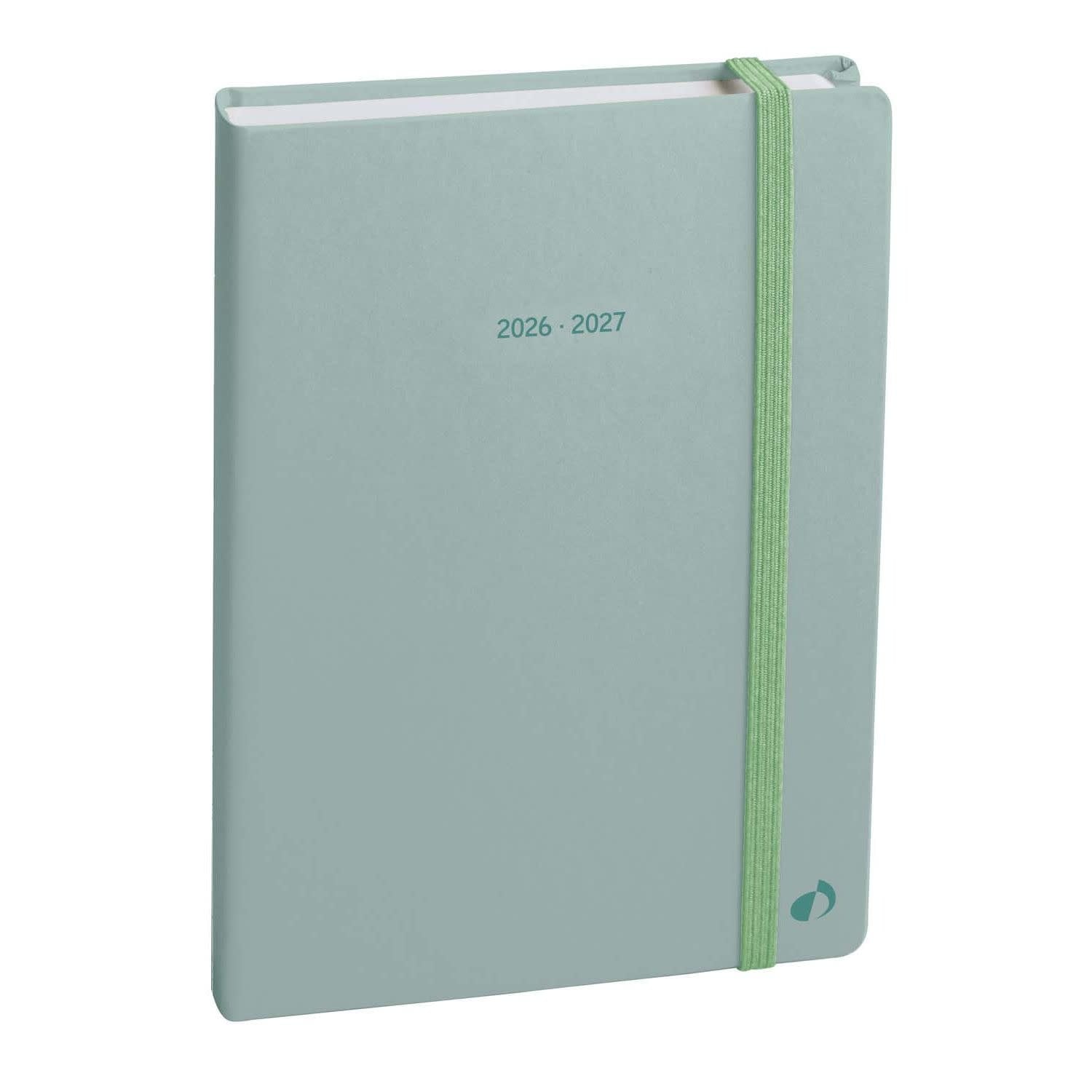 QUO VADIS Agenda Journalier Eurotextagenda ML Pastel Vert CR élast 12x17cm
