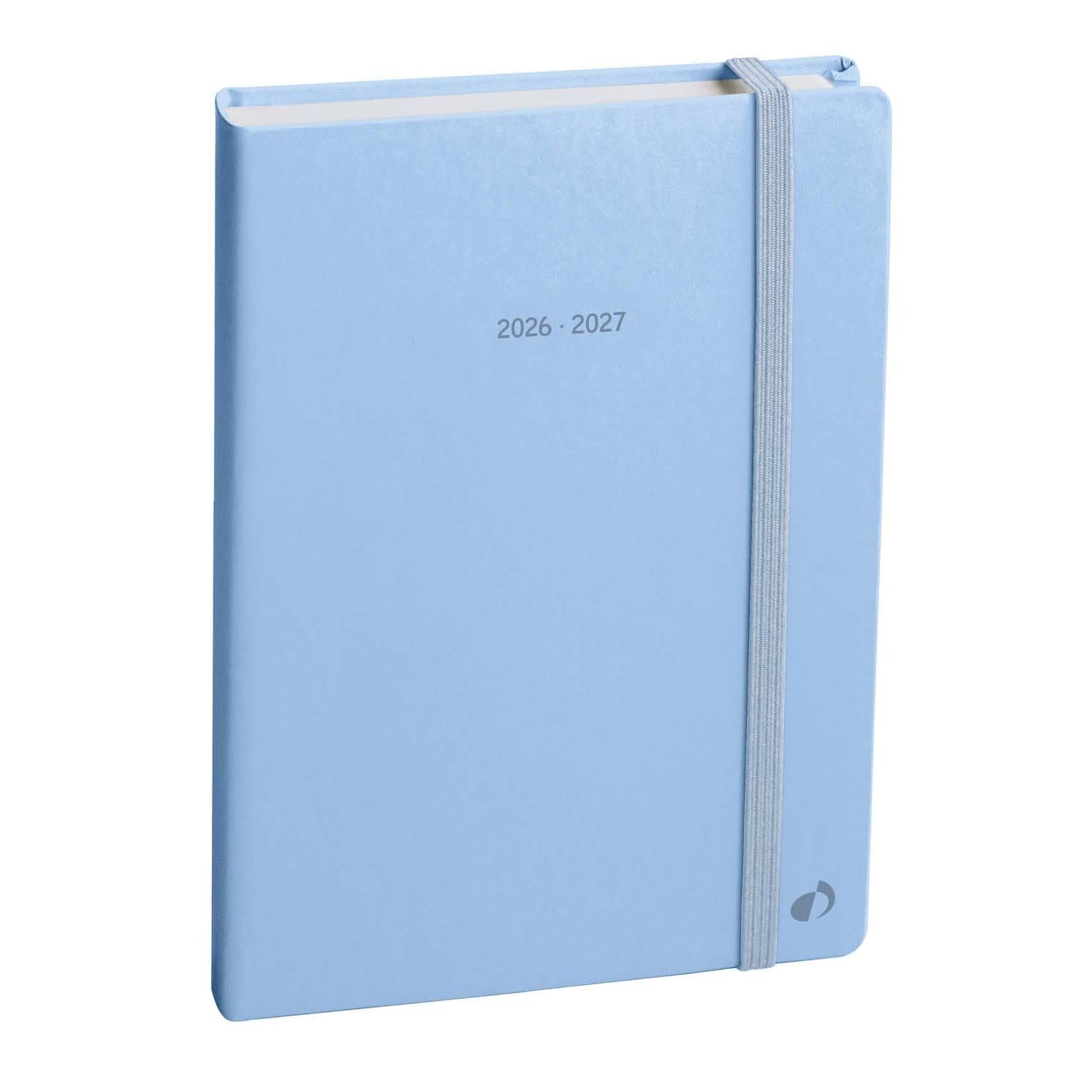 QUO VADIS Agenda Journalier Eurotextagenda ML Pastel Bleu Clair CR élast 12x17cm