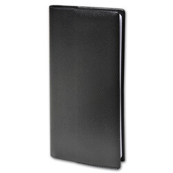 QUO VADIS Agenda Italsept S PREST FR Impala noir 8,8x17cm
