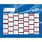 QUO VADIS Calendrier Bque Aout/Sept 27X21 Fr Bleu
