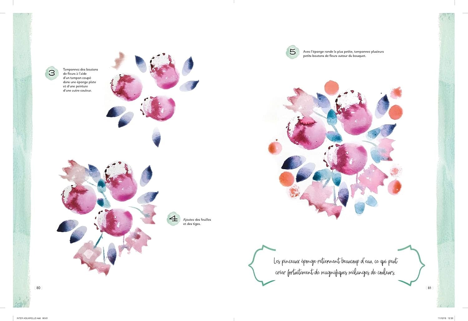 Fleurs et Bouquets à l'aquarelle