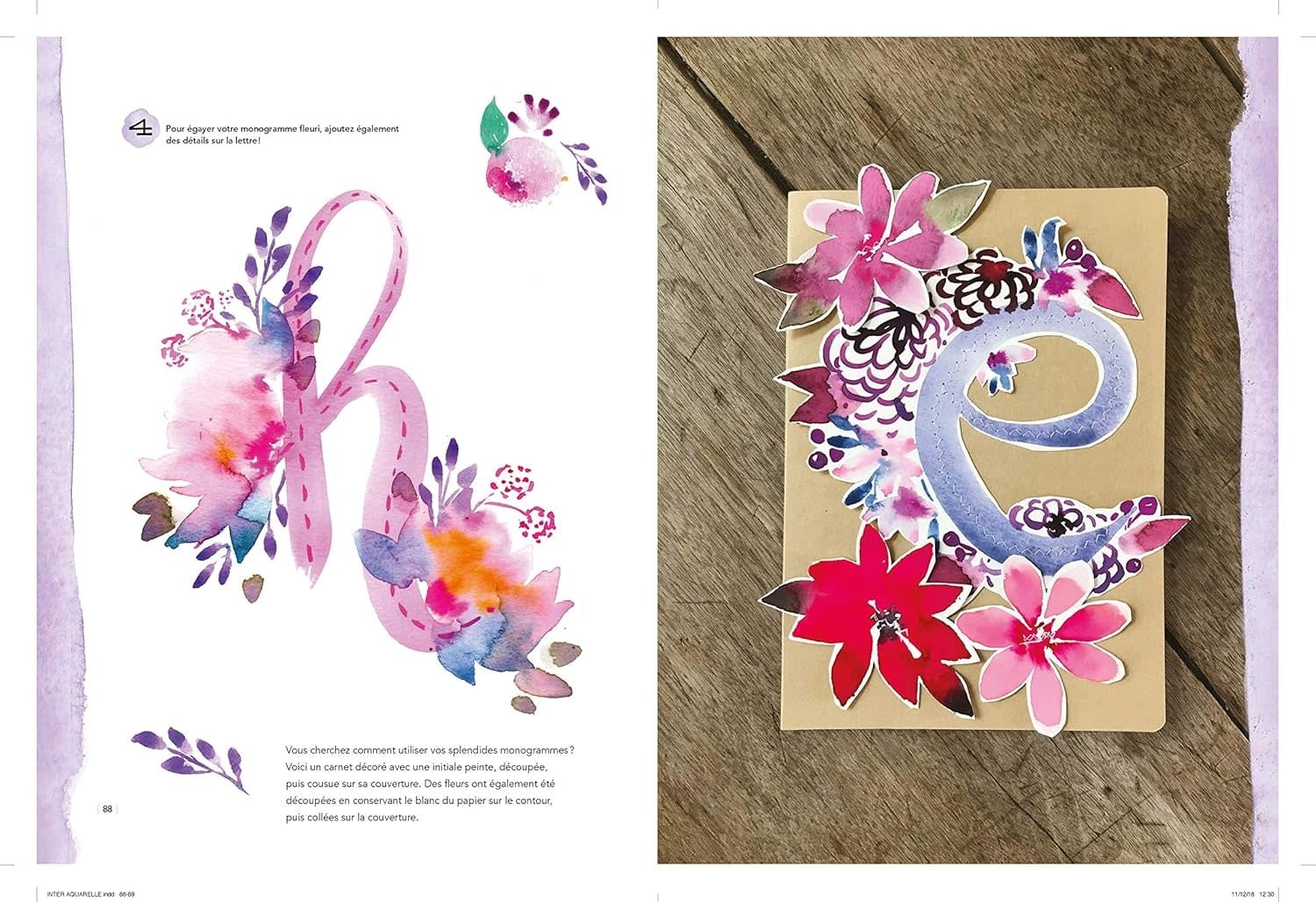 Fleurs et Bouquets à l'aquarelle