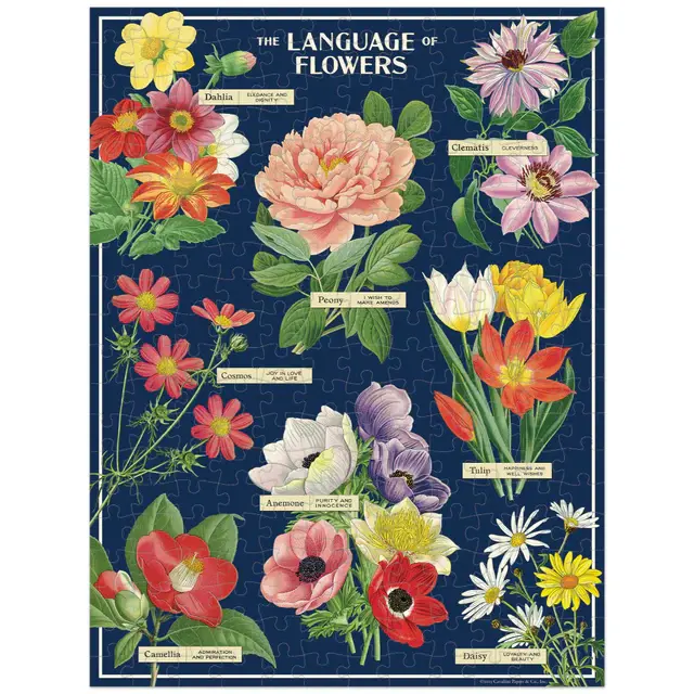 CAVALLINI & Co. Puzzle 240 pièces Vintage Langage des fleurs 27x45cm