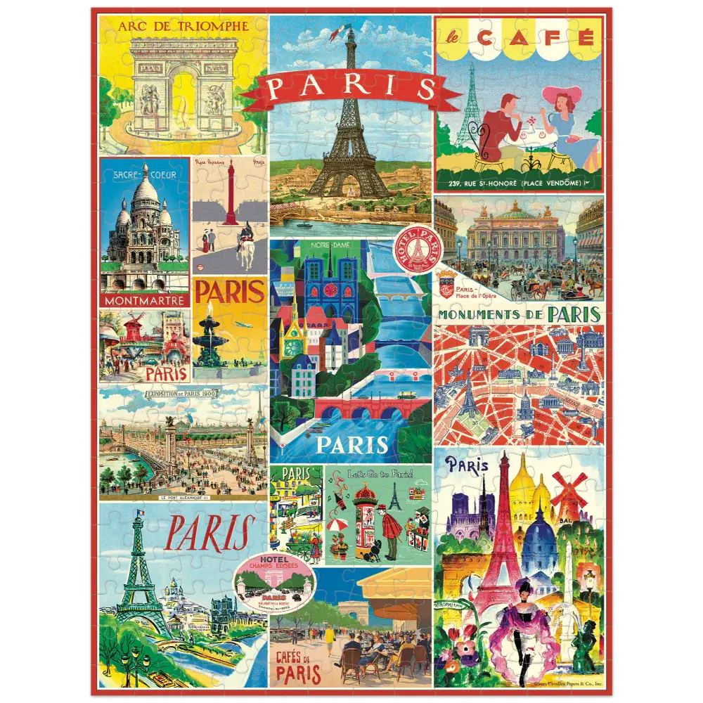 CAVALLINI & Co. Puzzle 240 pièces Vintage Paris 27x45cm