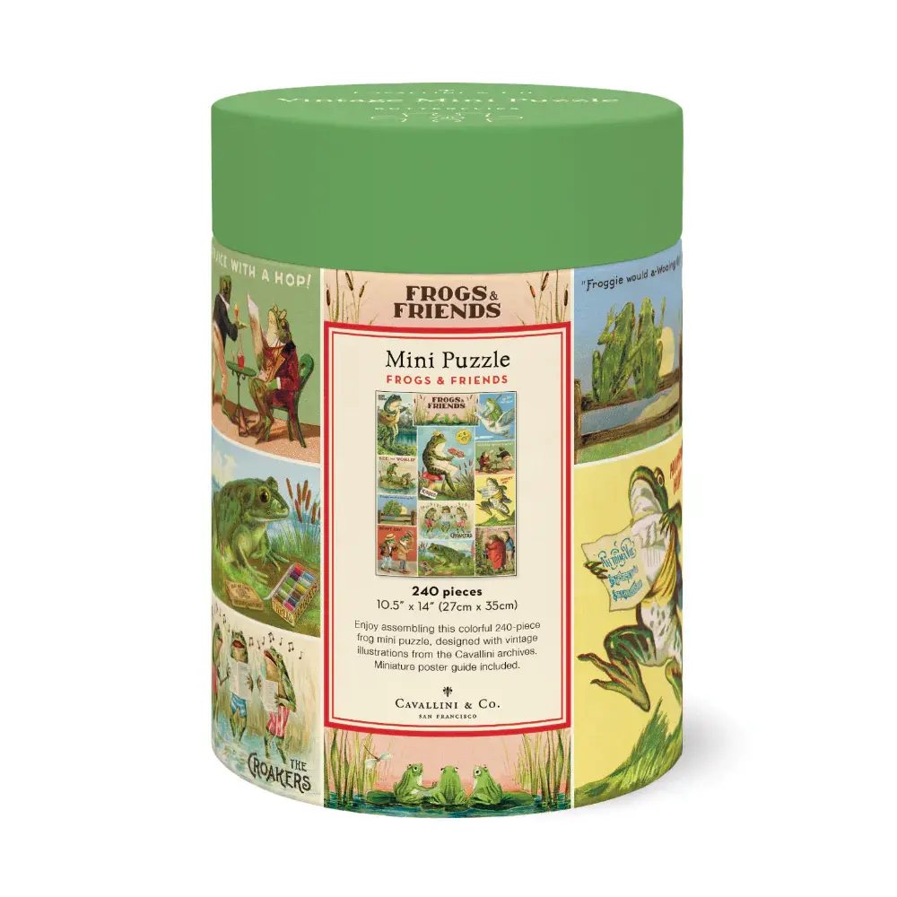 CAVALLINI & Co. Puzzle 240 pièces Grenouille et amis 27x45cm