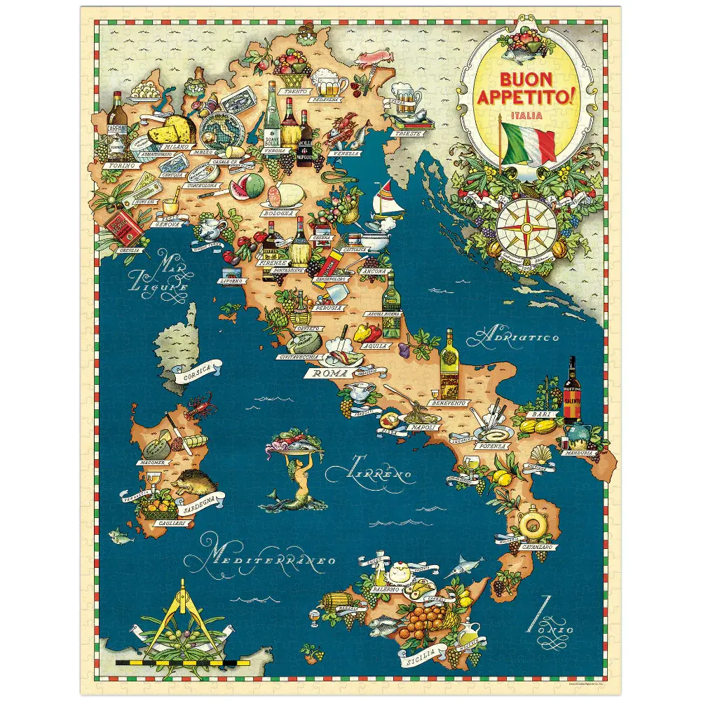 CAVALLINI & Co. Puzzle 1000 Pièces Bon appétit 55x70cm