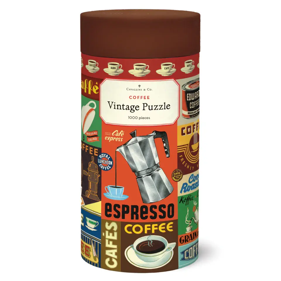 CAVALLINI & Co. Puzzle 1000 Pièces Café 55x70cm