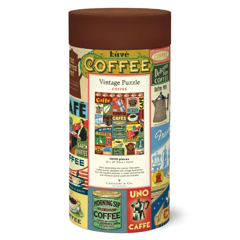 CAVALLINI & Co. Puzzle 1000 Pièces Café 55x70cm