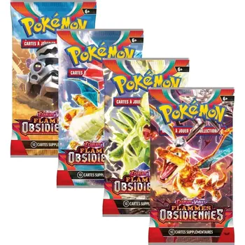 POKEMON Ecarlate et violet EV03 Flammes Obsidiennes: Booster à l'unité (Modèle aléatoire)