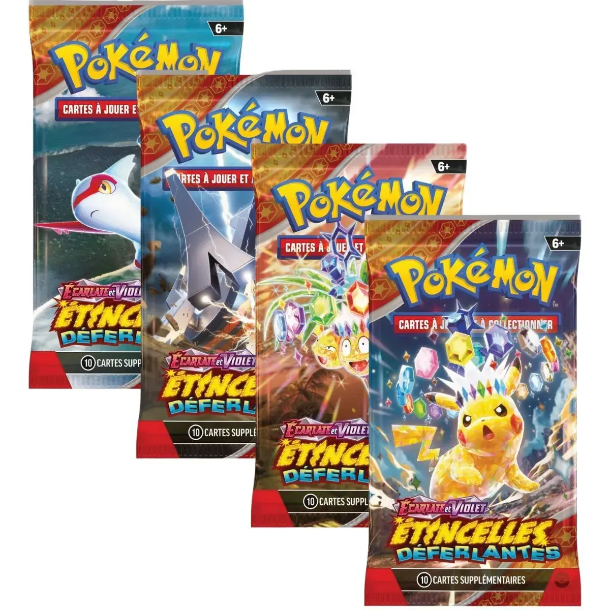 POKEMON Pokémon - Étincelles Déferlantes - EV08 - Ecarlate et Violet  Booster à l'unité (Modèle aléatoire)