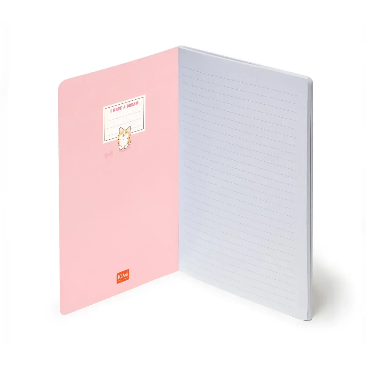 LEGAMI Lined Notebook - Quaderno - Medium - Corgi 14,2x21cm