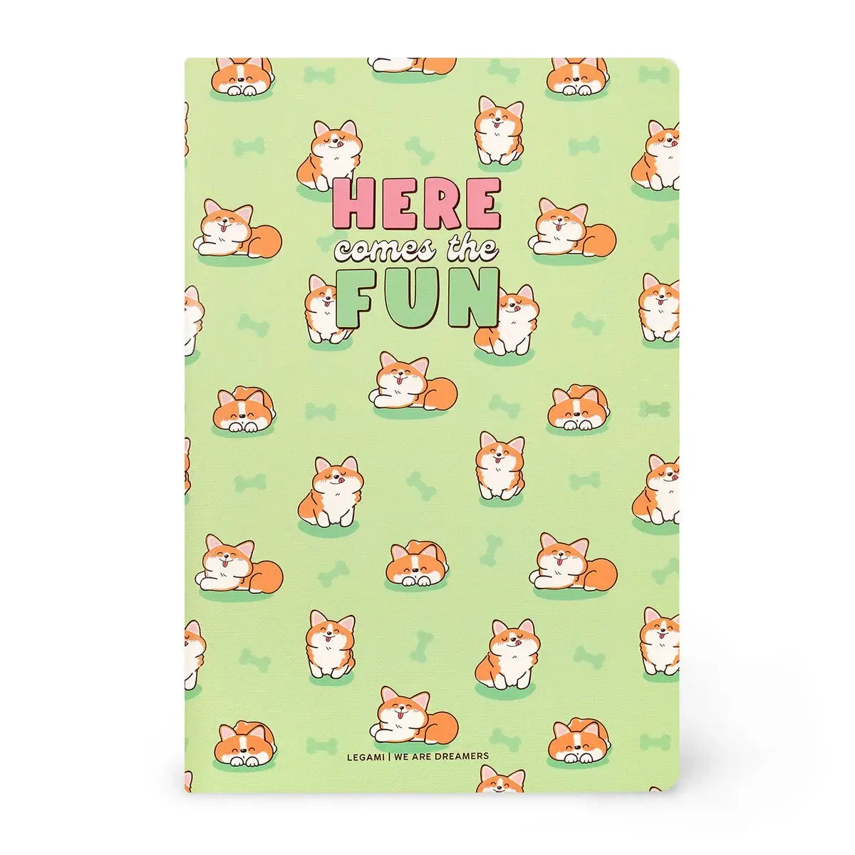 LEGAMI Lined Notebook - Quaderno - Medium - Corgi 14,2x21cm