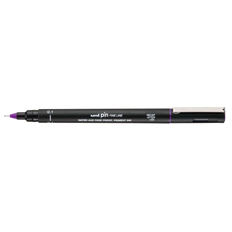 UNI-BALL Stylo Pointe Calibree 0.1mm Uni Pin Violet