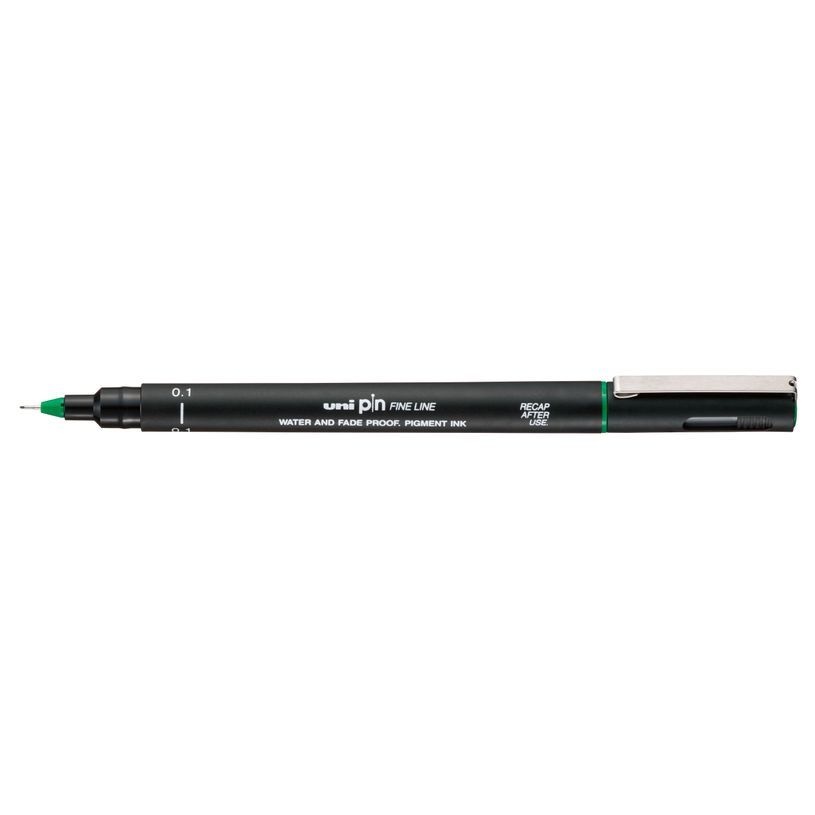 UNI-BALL Stylo Pointe Calibree 0.1mm Uni Pin Vert
