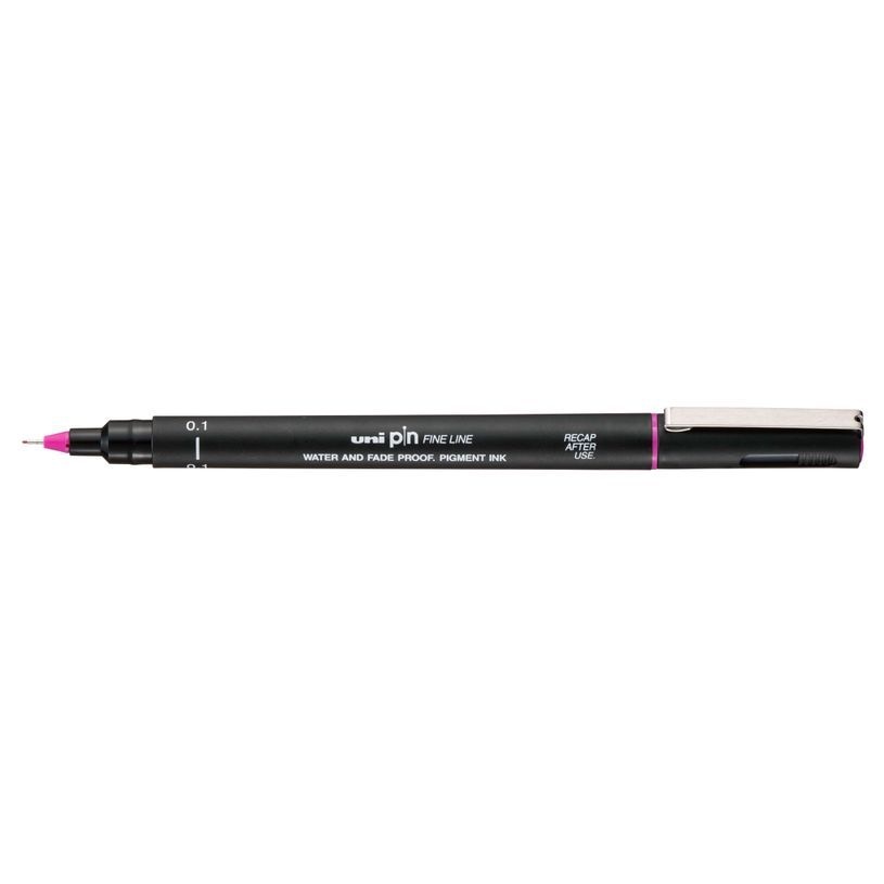 UNI-BALL Stylo Pointe Calibree 0.1mm Uni Pin Rose