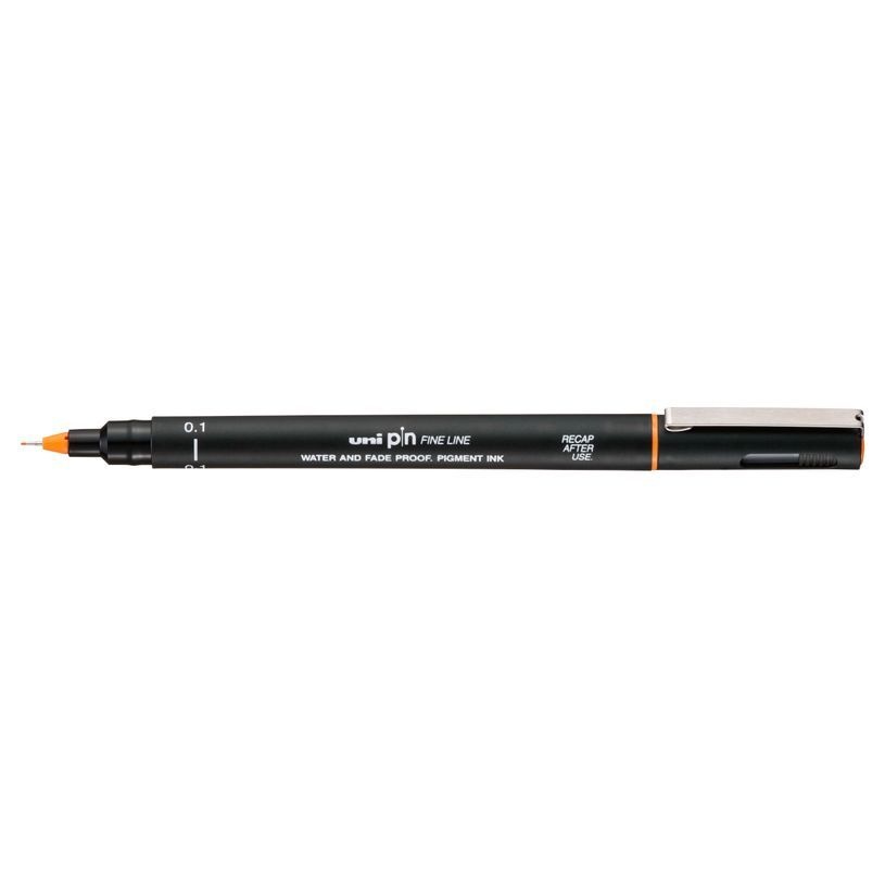 UNI-BALL Stylo Pointe Calibree 0.1mm Uni Pin Orange