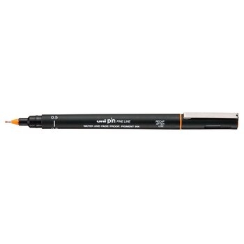 UNI-BALL Stylo Pointe Calibree 0.5mm Uni Pin Orange