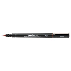 UNI-BALL Stylo Pointe Calibree 0.1Mm Uni Pin Marron