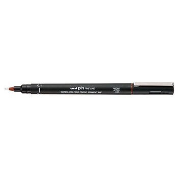 UNI-BALL Stylo Pointe Calibree 0.1mm Uni Pin Marron