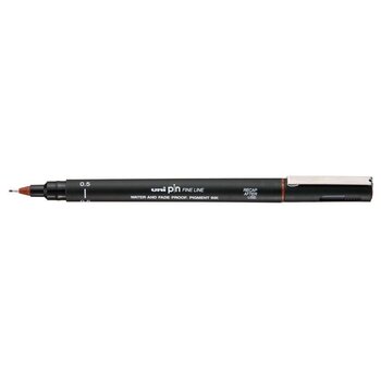 UNI-BALL Stylo Pointe Calibree 0.5mm Uni Pin Marron