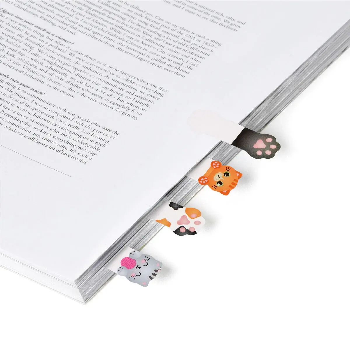 LEGAMI Keep In Mind - Marque-Pages Adhésifs - Kitty