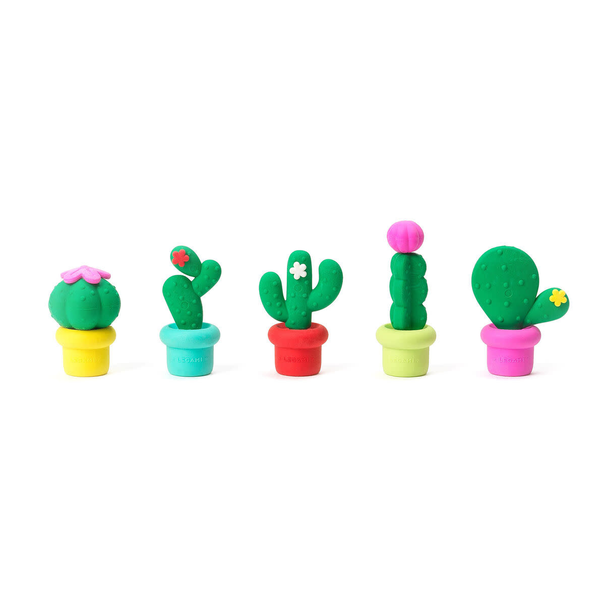 LEGAMI Set Of 5 Scented Erasers - Free Hugs - Cactus