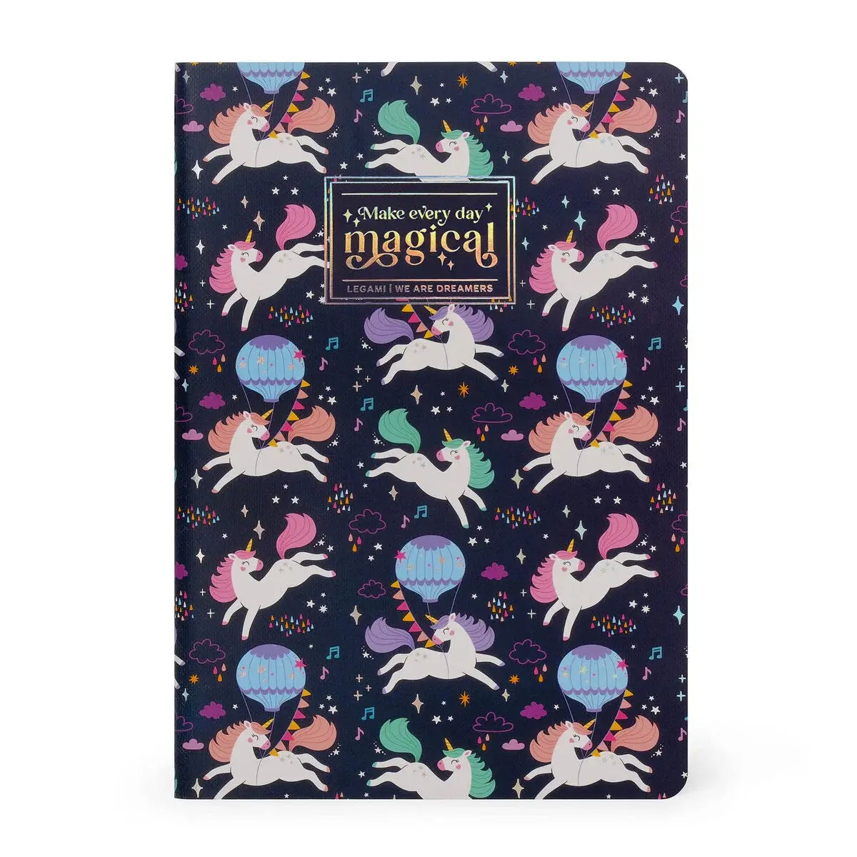 LEGAMI Notebook pages blanches- Quaderno - Medium - Unicorn 14,2x21cm 80 Pages 100g/m²