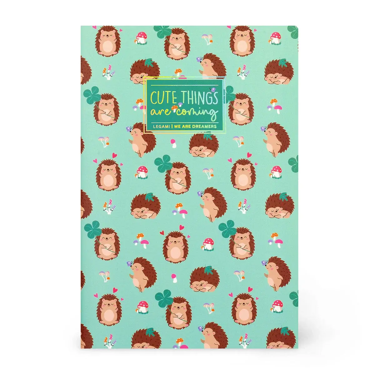 LEGAMI Notebook pages blanches - Quaderno - Medium - Hedgehog 14,2x21cm 80 Pages 100g/m²