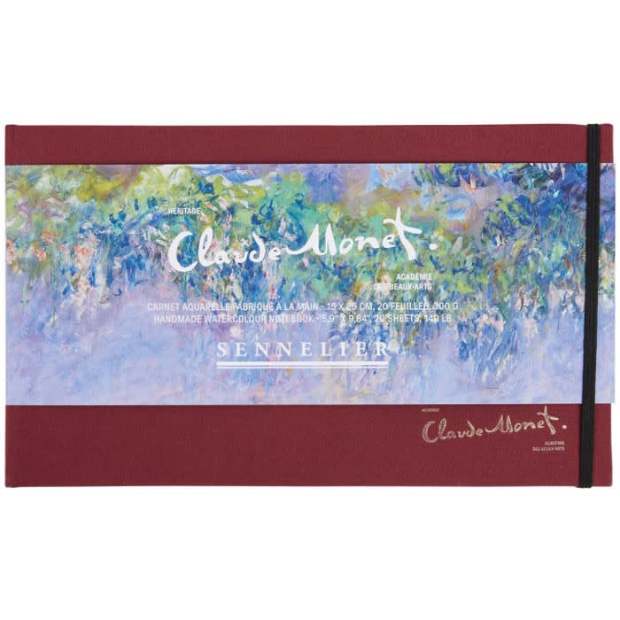 SENNELIER Carnet aquarelle 15x25cm 20 feuilles 300g Claude Monet