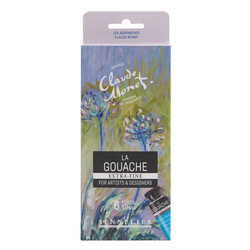 SENNELIER Etui carton 6 tubes 10ml gouache Set Les Agapanthes Claude Monet