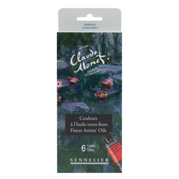 SENNELIER Set carton 6 tubes 10ml huile extra-fine Nymphéas Claude Monet