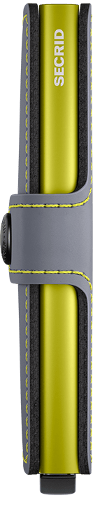 SECRID Miniwallet Matte Grey & Lime