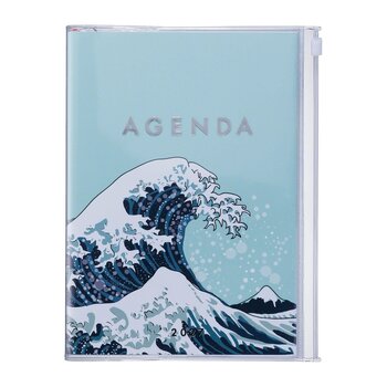 MARK'S EUROPE Agenda sept 2026-déc 2027 A5 Japan , Wave Mint 21,5x16,4cm