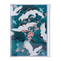 MARK'S EUROPE Agenda sept 2026-déc 2027 A5 Japan , Birds Green 21,5x16,4cm