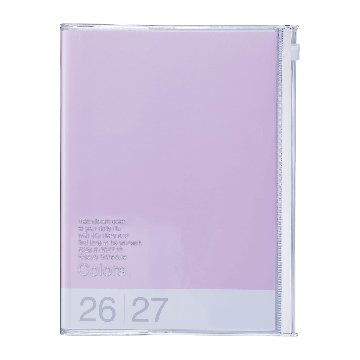 MARK'S EUROPE Agenda sept 2026-déc 2027 A5 Colors , Lavender 21,5x16,4cm