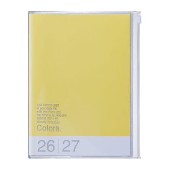 MARK'S EUROPE Agenda sept 2026-déc 2027 A5 Colors , Yellow 21,5x16,4cm