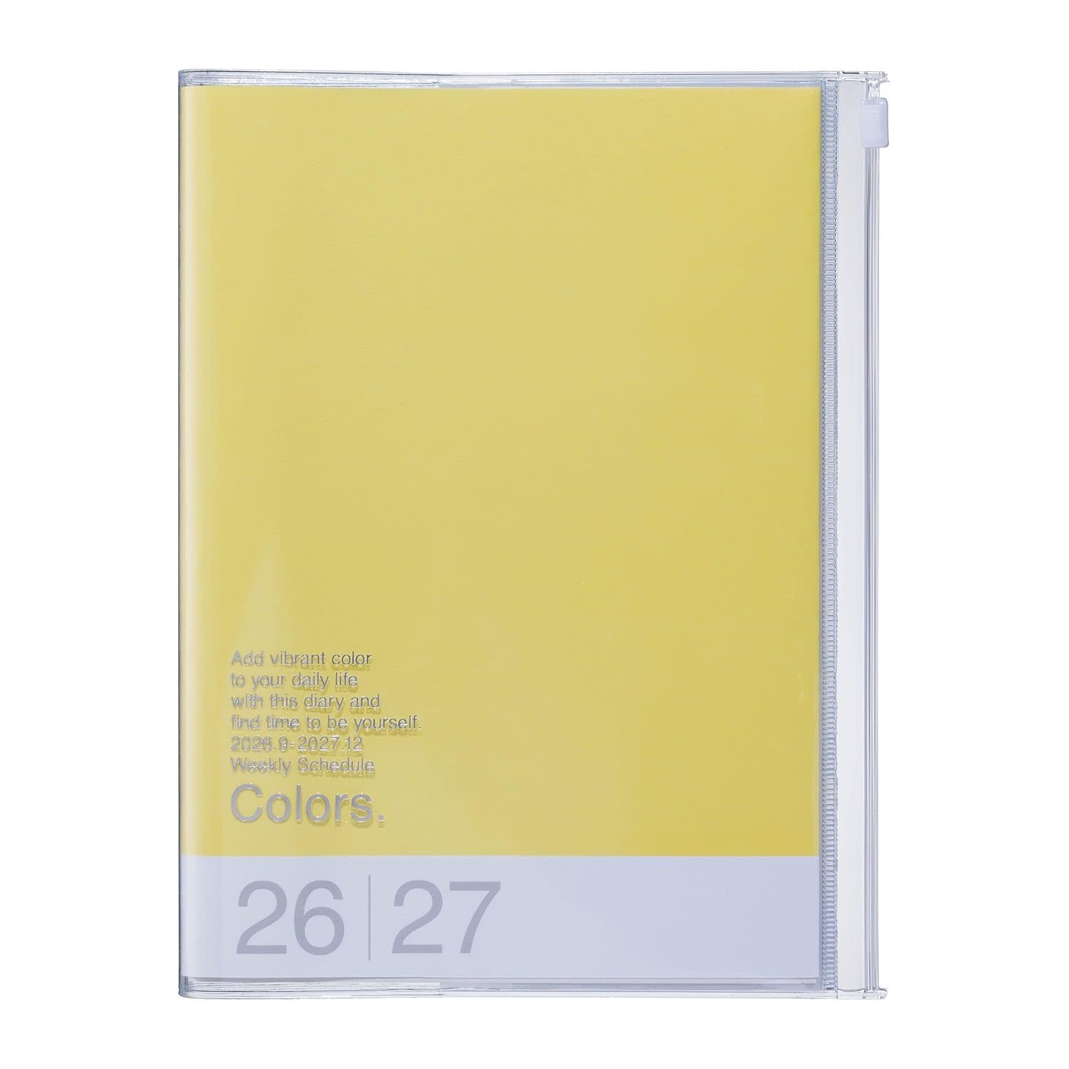 MARK'S EUROPE Agenda sept 2026-déc 2027 A5 Colors , Yellow 21,5x16,4cm