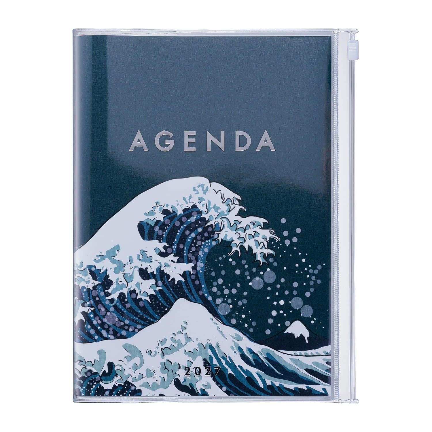 MARK'S EUROPE Agenda sept 2026-déc 2027 A5 Japan , Wave Navy 21,5x16,4cm
