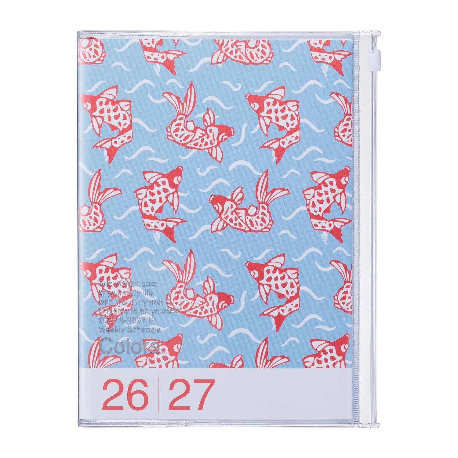 MARK'S EUROPE Agenda sept 2026-déc 2027 A5 Patterns , Fish 21,5x16,4cm